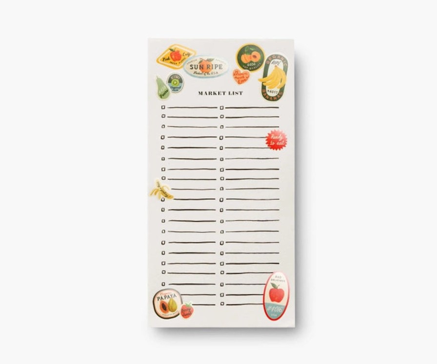 Art & Paper Rifle Paper Co. | Fruit Stickers Market Pad