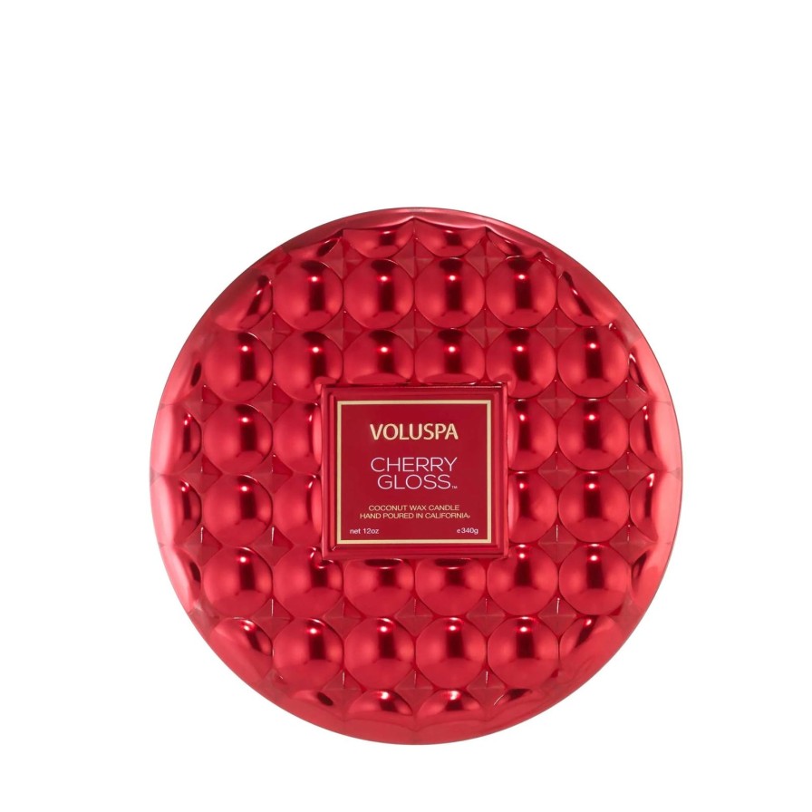 Home Voluspa Candles | Cherry Gloss 3 Wick Tin Candle