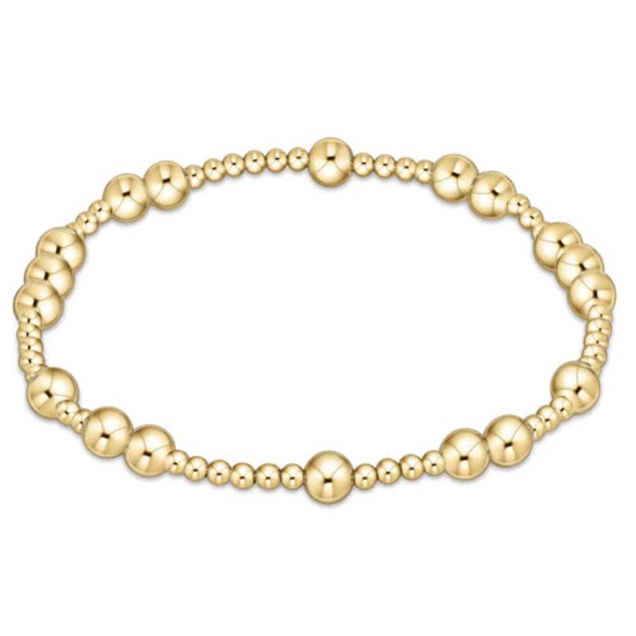 Women Enewton Bracelets | Hope Unwritten 5Mm Bead Bracelet-Gold