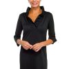 Women Gretchen Scott Dresses | Ruffle Collar Dress-Black