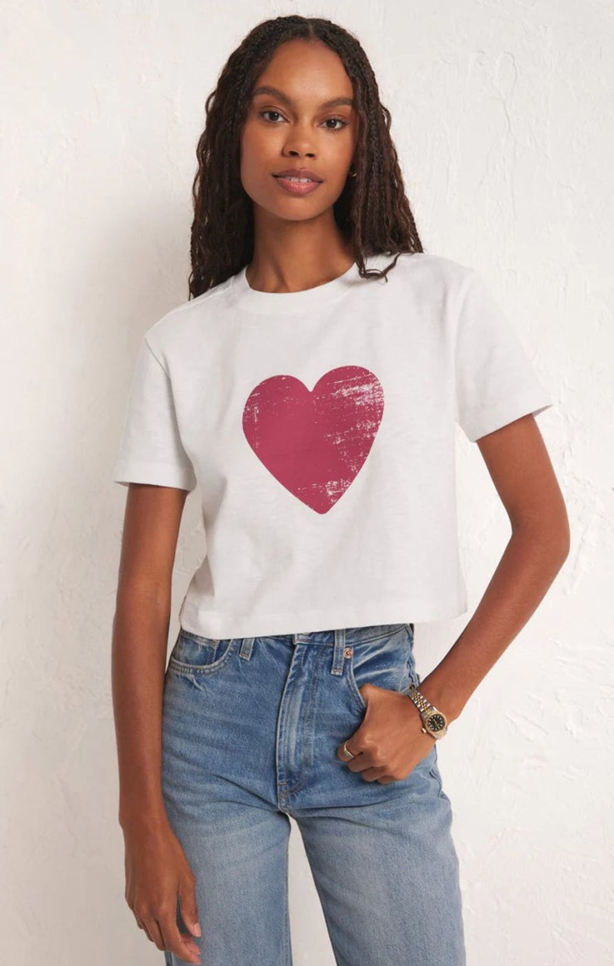 Women ZSupply Tops | You Are My Heart Tee