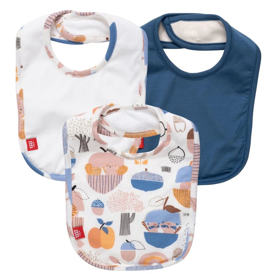 Littles Magnetic Me | Hide N' Squeak Modal Magnetic Stay Dry Infant Bib 3-Pack