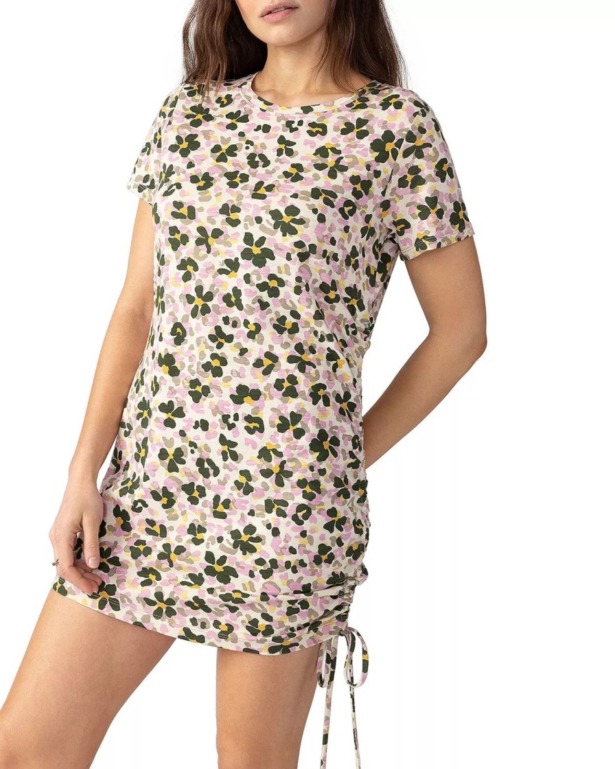 Women Sanctuary Dresses | Drawstring T-Shirt Dress-Foliage