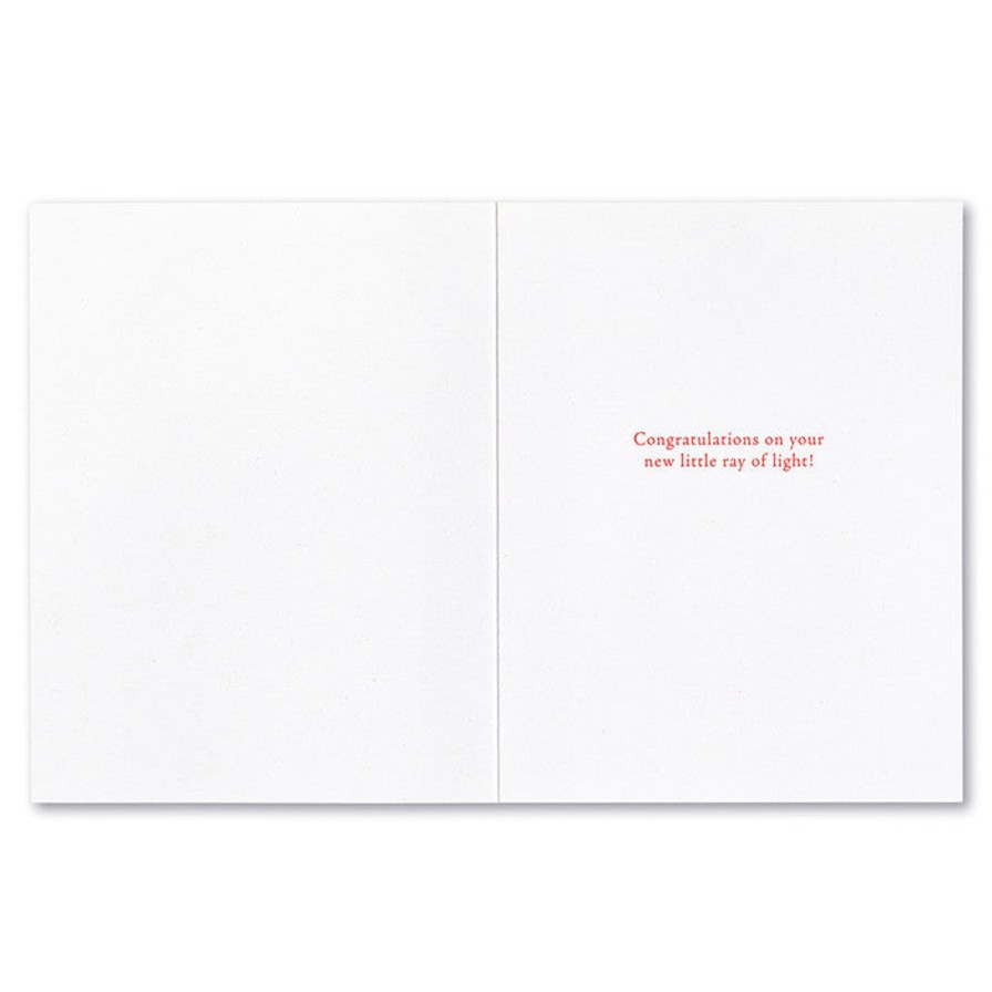 Art & Paper Compendium | Baby Card-"With Every Newborn Baby, A Little Sun Rises." —Irmgard Erath