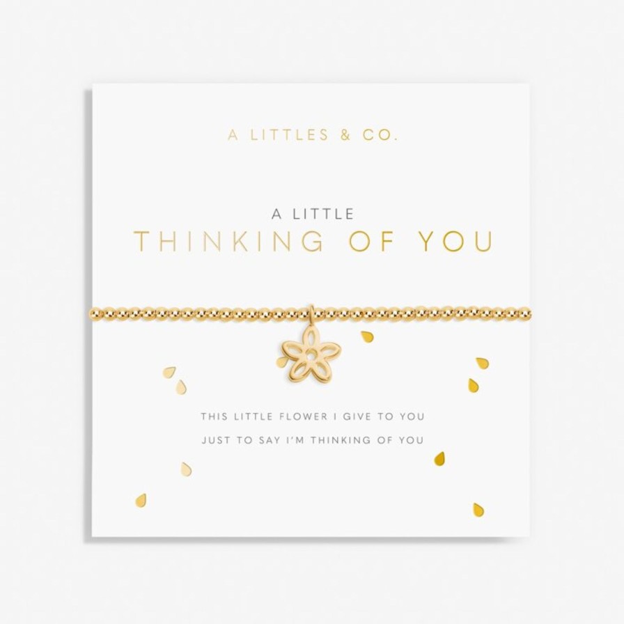 Women A Littles & Co. Bracelets | A Little 'Thinking Of You' Bracelet In Gold-Tone Plating