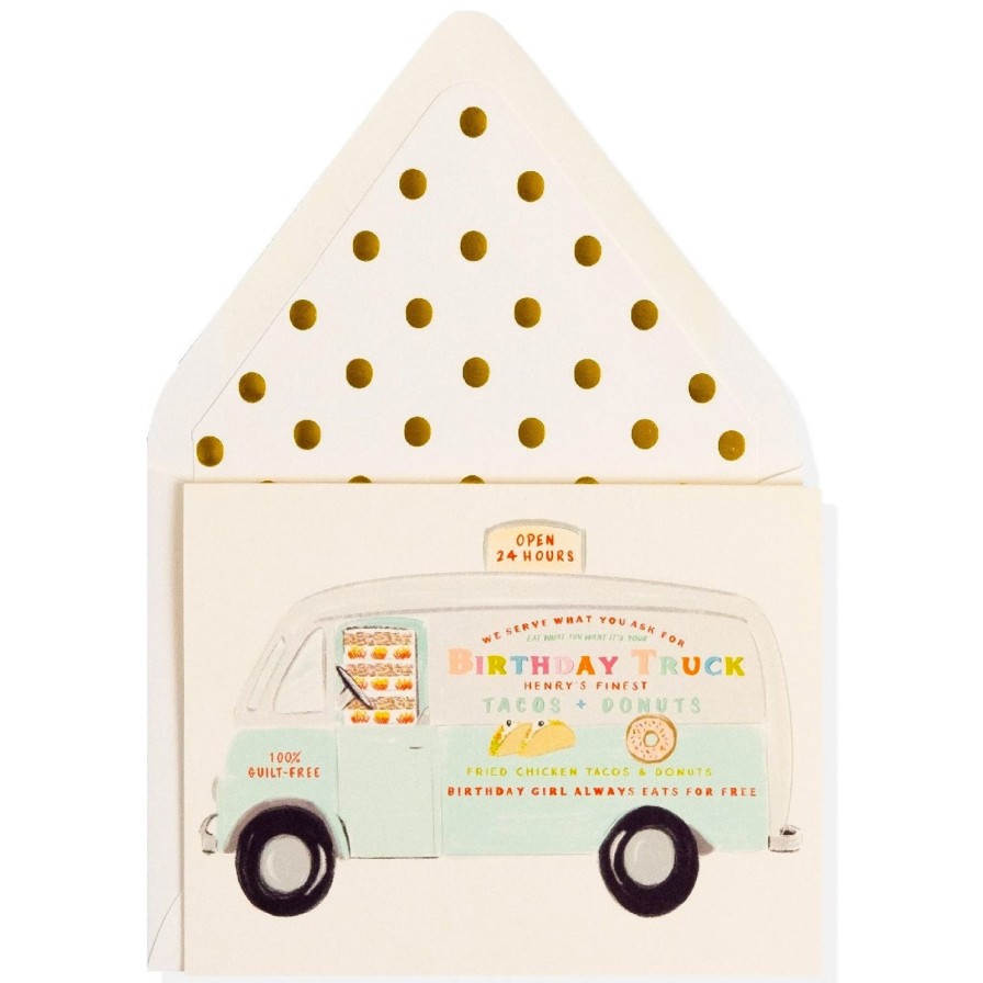 Art & Paper The First Snow | Happy Birthday Truck Card