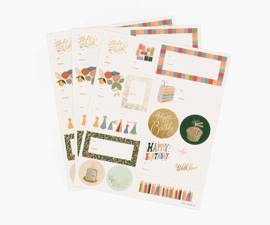 Art & Paper Rifle Paper Co. | Birthday Cake Gift Stickers