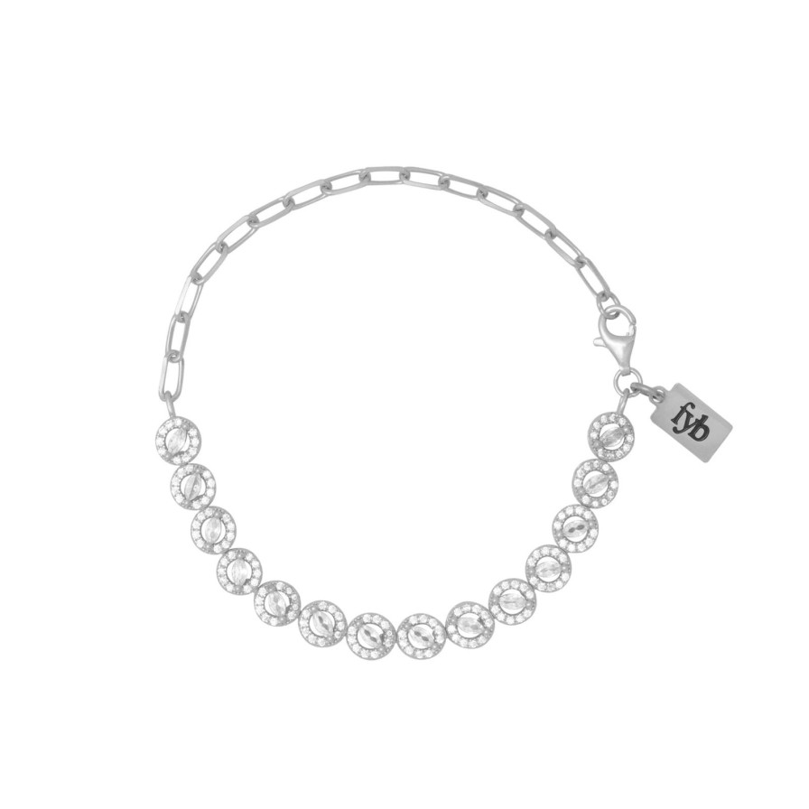 Women Fyb Bracelets | Eva Tennis Bracelet-Silver