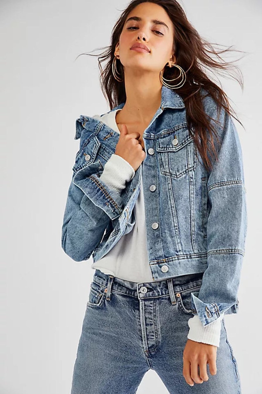 Women Free People Sweaters & Jackets | Rumors Denim Jacket