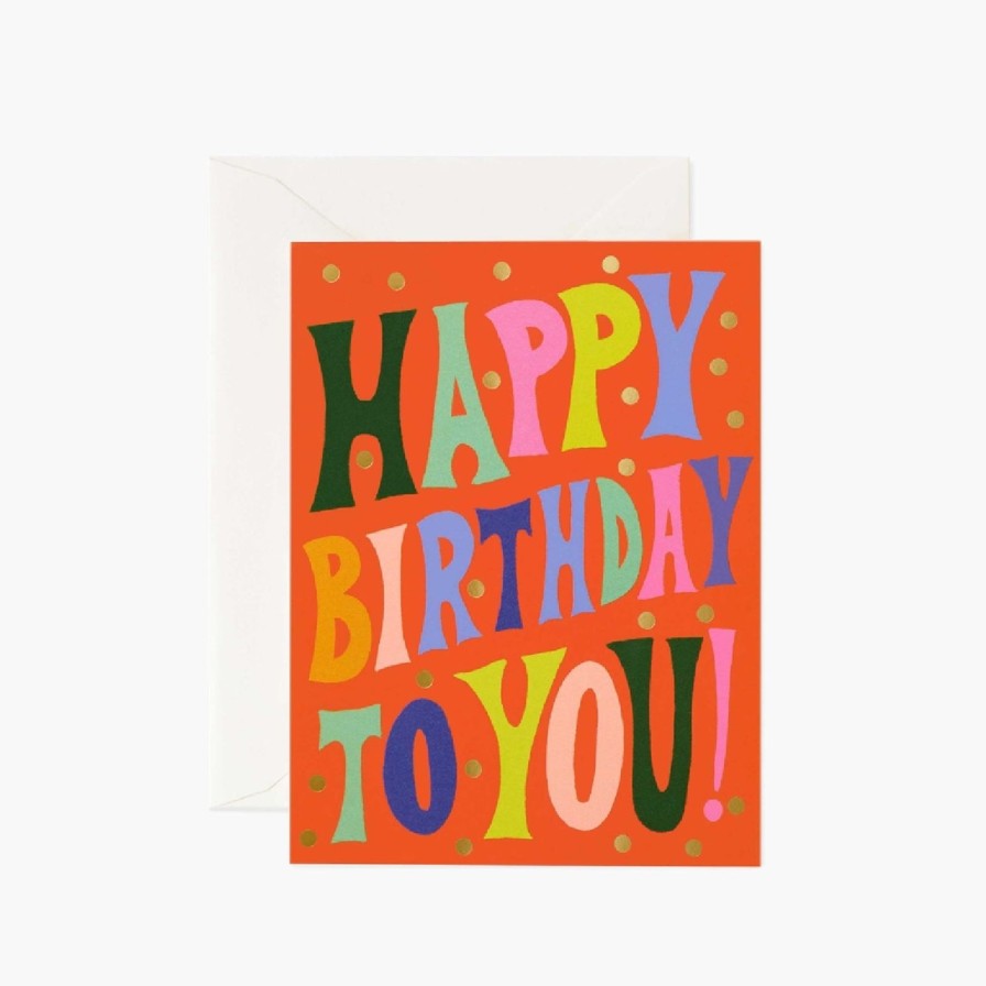 Art & Paper Rifle Paper Co. | Groovy Birthday Card