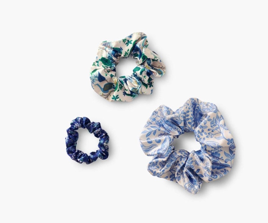 Women Rifle Paper Co. Hair | Peacock Scrunchie Set