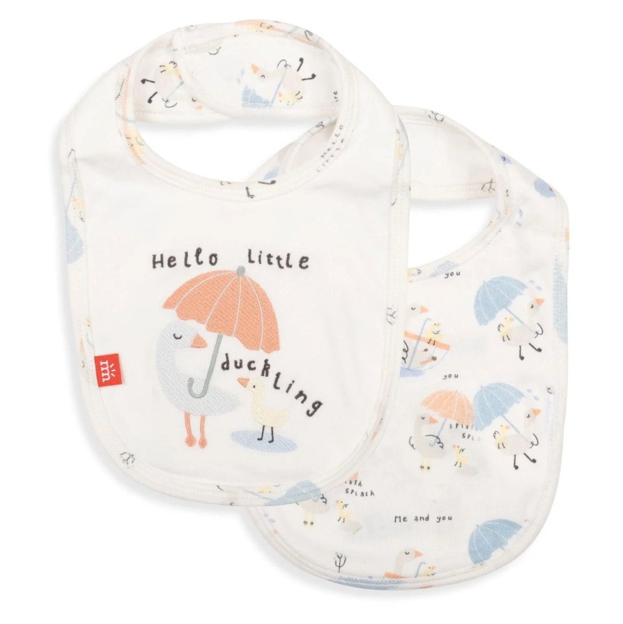 Littles Magnetic Me | Little Duckling Reversible Magnetic Bib