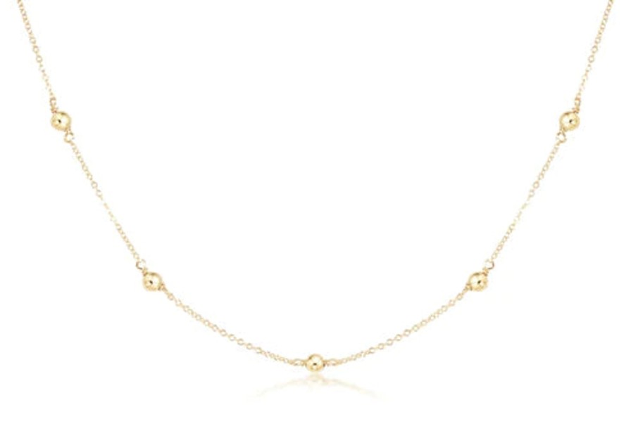 Women Enewton Necklaces | Choker Simplicity Chain Gold-Classic 4Mm Gold