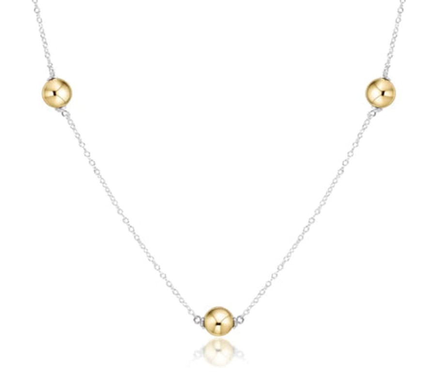 Women Enewton Necklaces | Choker Simplicity Chain Sterling Mixed Metal-Classic 6Mm Gold