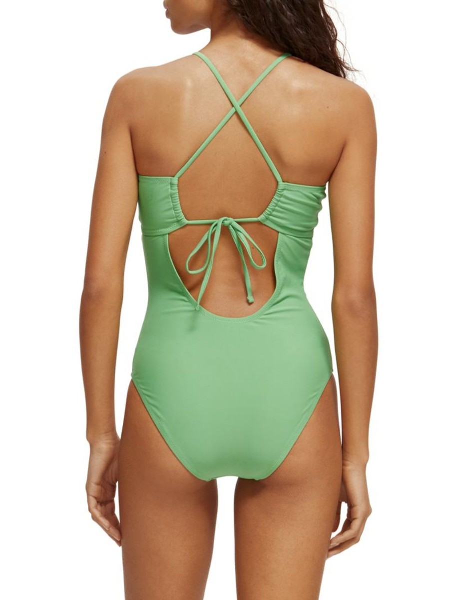 Women Scotch & Soda Swimsuits | Halter Swimsuit-Green