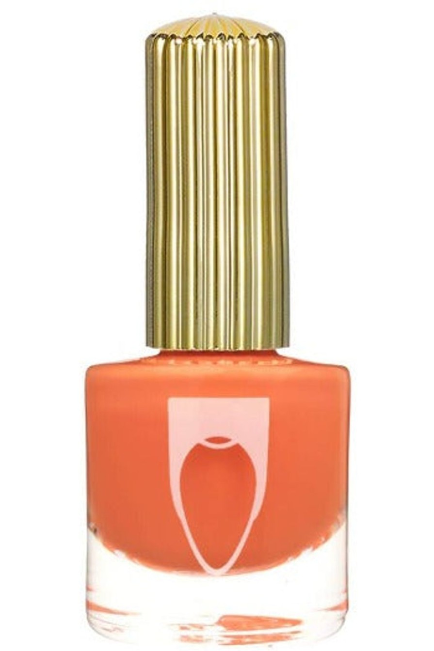 Bath & Beauty Floss Gloss Nail Polish | Bikini Coral-Neon Orange Red Nail Polish,