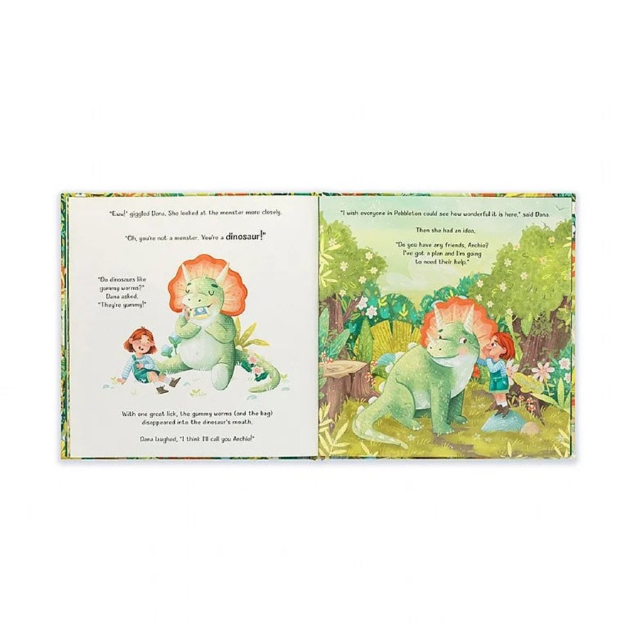 Littles Jellycat | Archie, My Dinosaur Friend Book