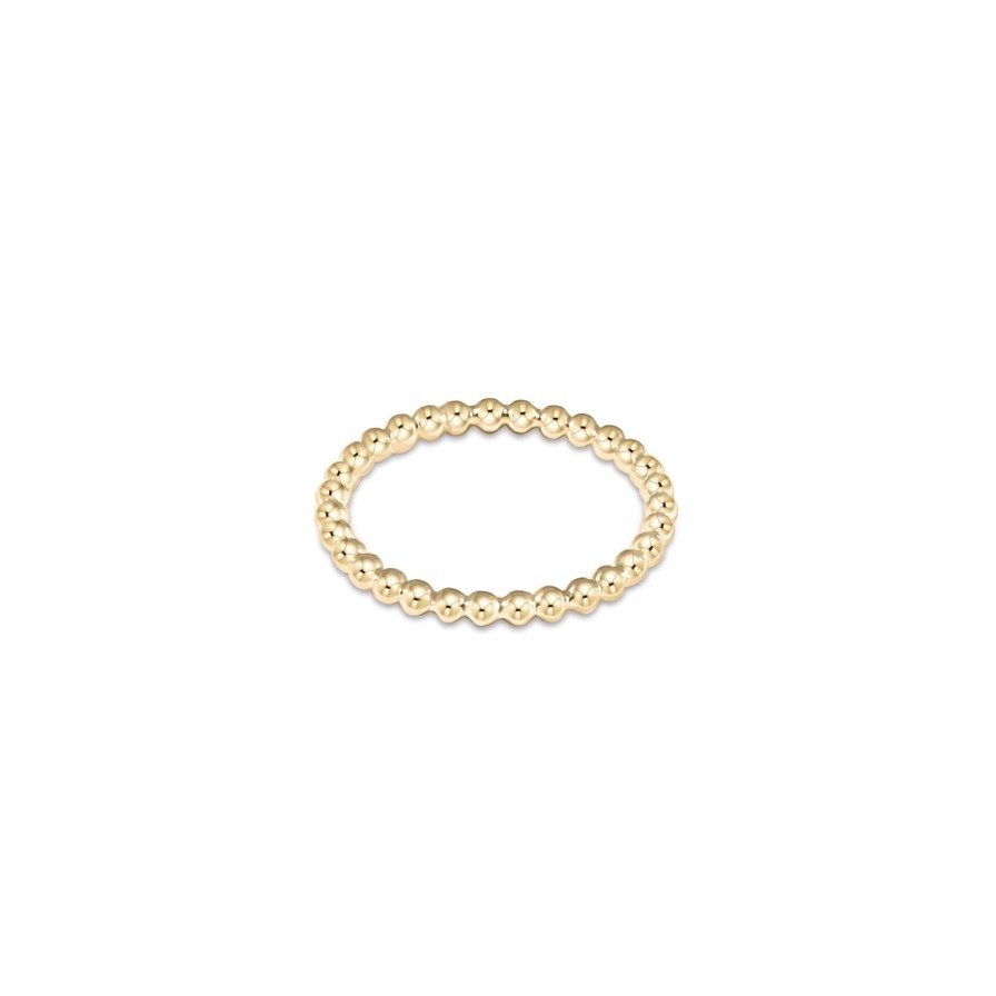 Women Enewton Rings | Classic Gold 2Mm Bead Ring-Size 7