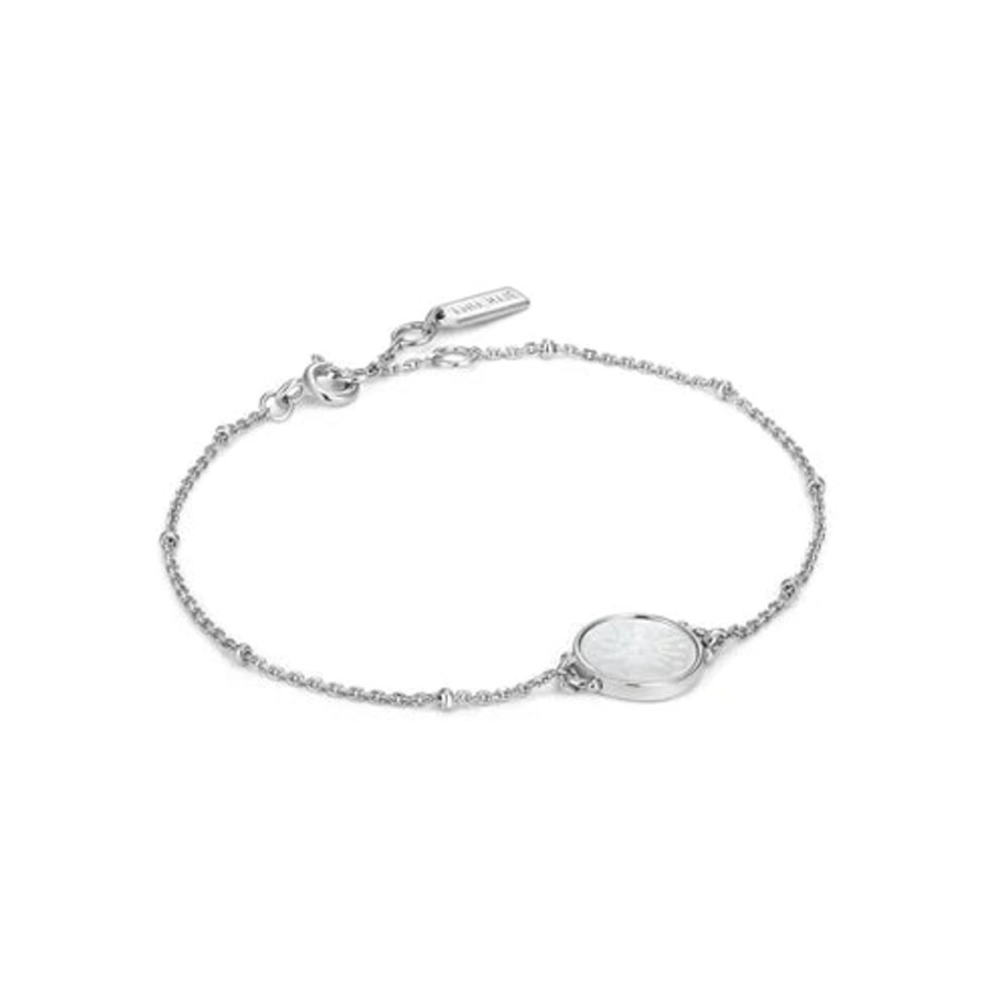 Women ANIA HAIE Bracelets | Sunbeam Emblem Silver Bracelet