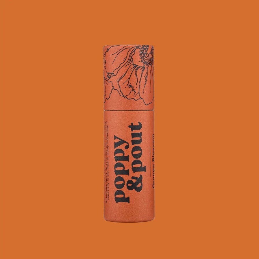 Bath & Beauty poppy & pout Lips | Orange Blossom Lip Balm