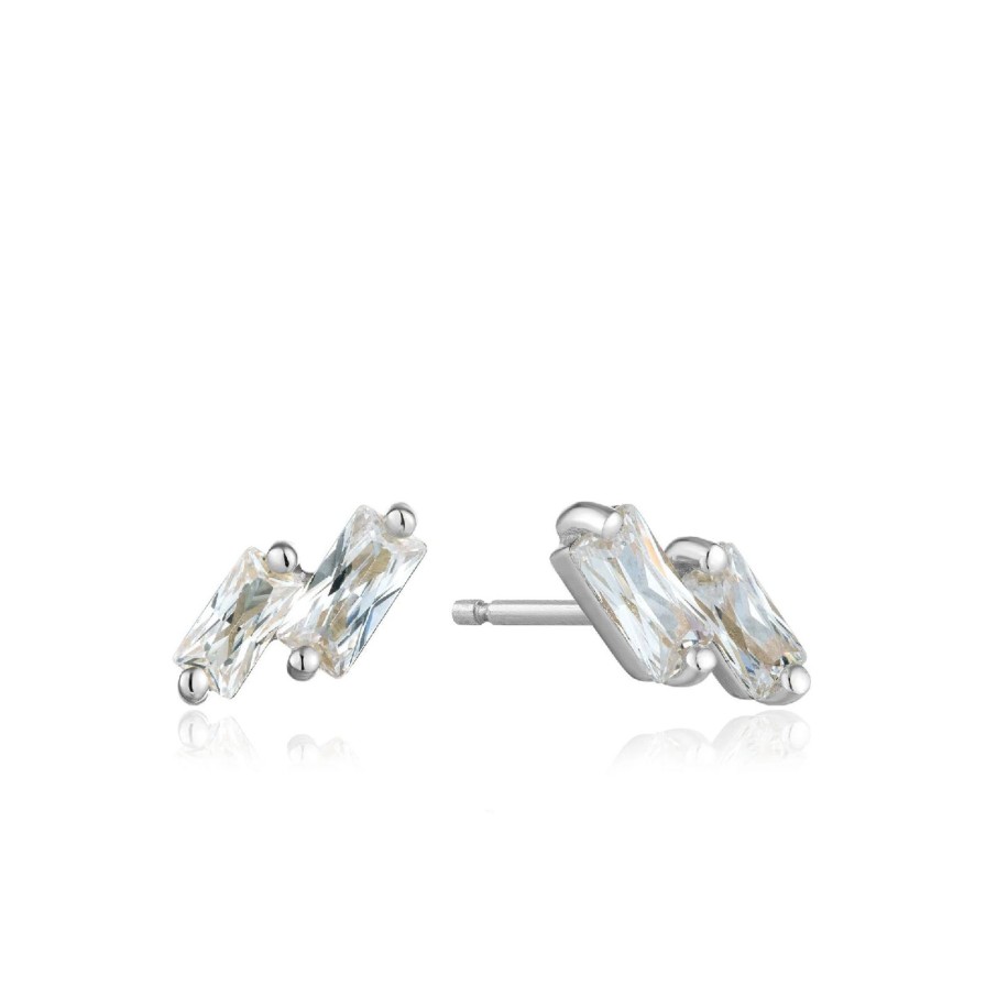 Women ANIA HAIE Earrings | Glow Stud Earrings-Silver