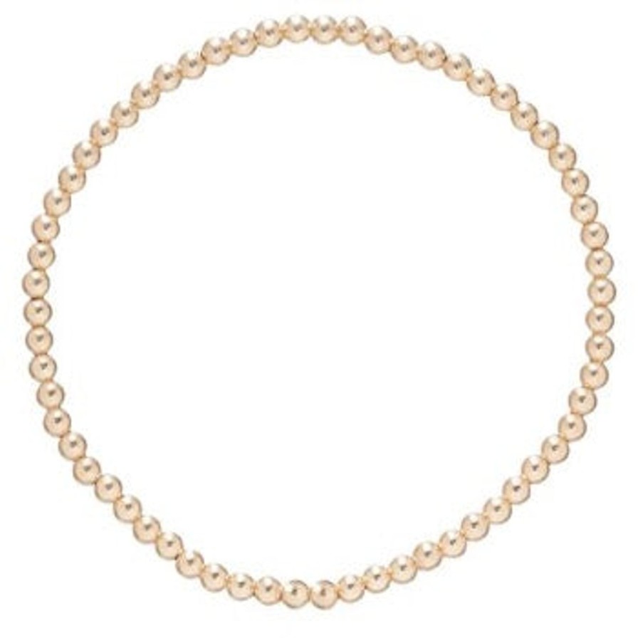 Women Enewton Bracelets | Classic Gold 3Mm Bead Bracelet