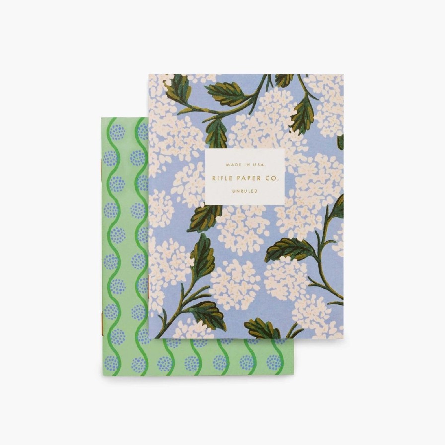 Art & Paper Rifle Paper Co | Hydrangea Pocket Notebooks-Pair Of 2