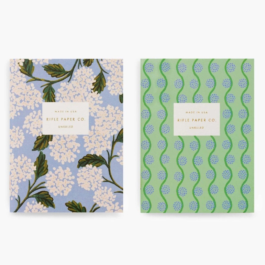 Art & Paper Rifle Paper Co | Hydrangea Pocket Notebooks-Pair Of 2