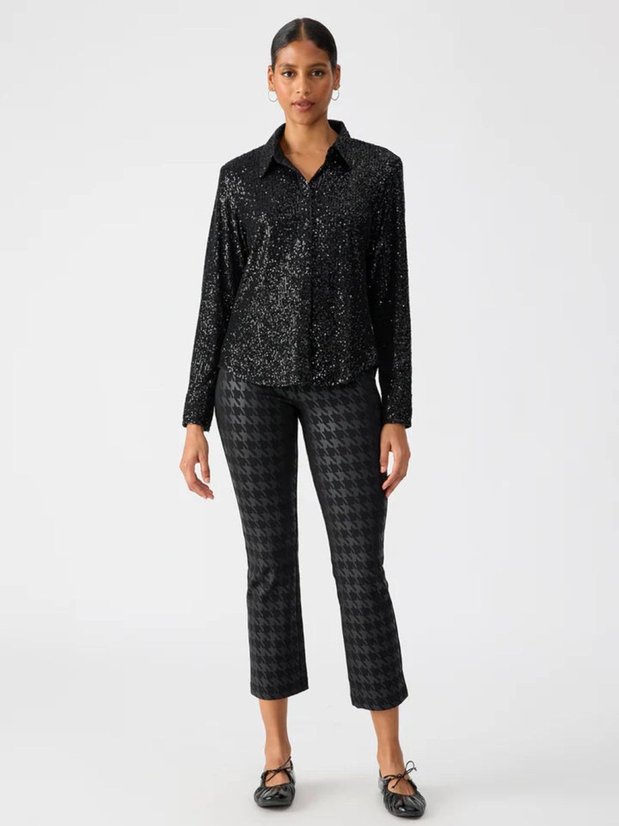 Women Sanctuary Bottoms | Carnaby Kick Crop Pant-Exploded Houndstooth