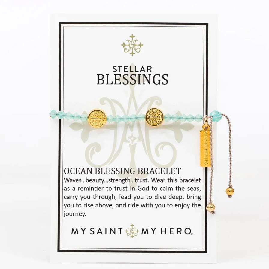 Women My Saint My Hero Bracelets | Stellar Blessings Ocean Bracelet