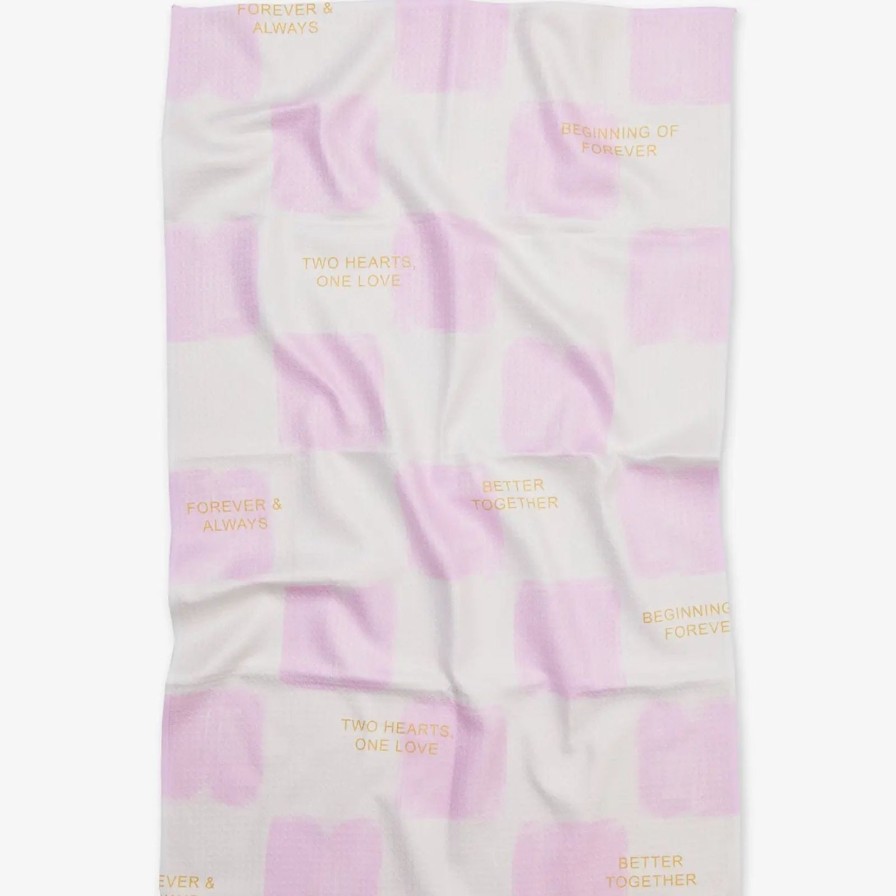 Home Geometry Linens | You And I Tea Towel