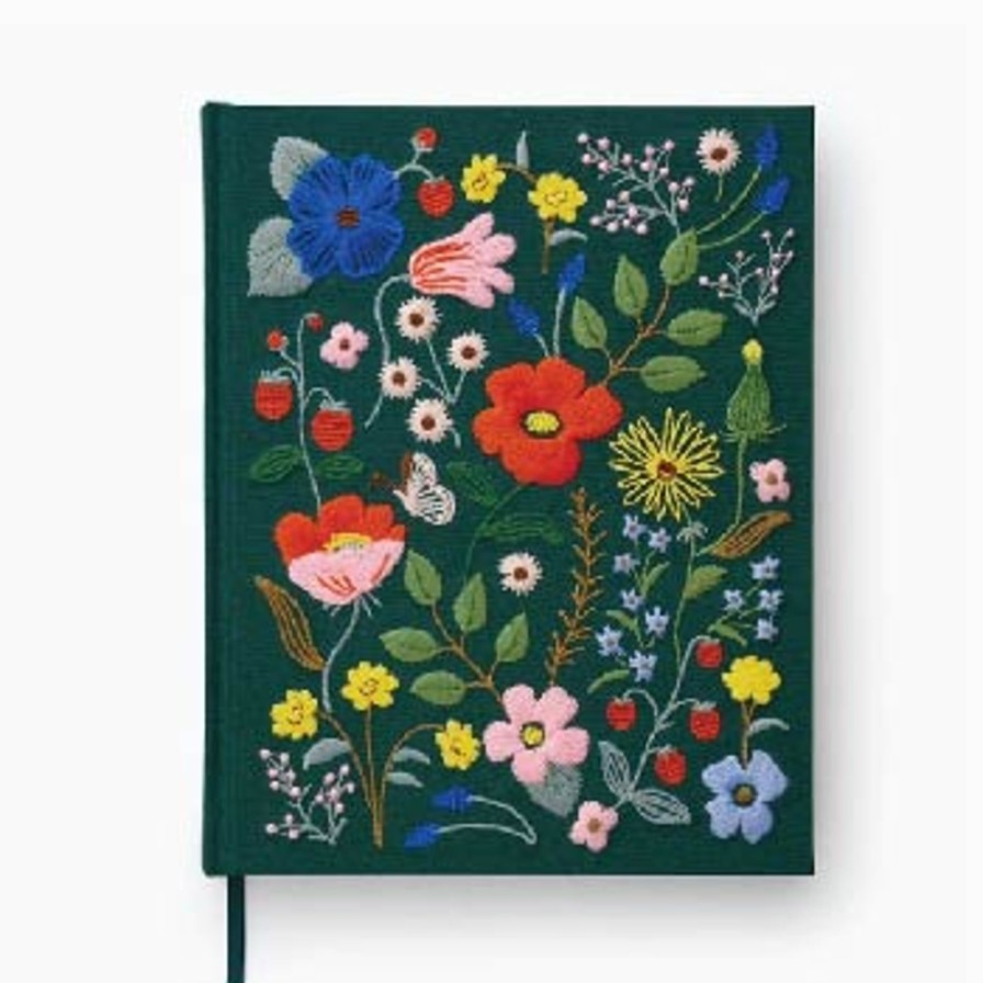 Art & Paper Rifle Paper Co. | Strawberry Fields Embroidered Fabric Sketchbook