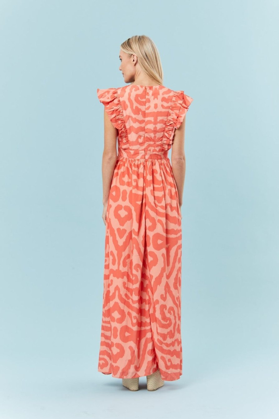 Women Sheridan French Dresses | Stacey Dress-Orange Tiger