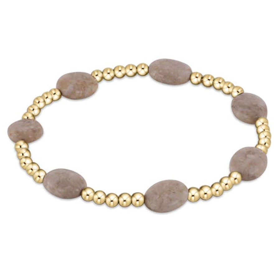 Women Enewton Bracelets | Admire Gold 3Mm Bead Bracelet-Riverstone