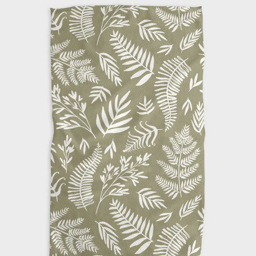 Home Geometry Linens | Olive Tea Towel