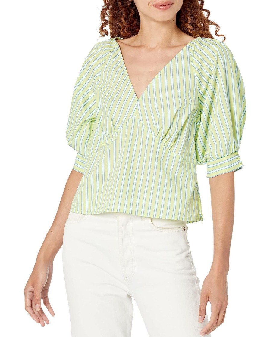 Women Sanctuary Tops | V-Neck Poplin Top