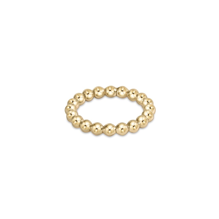 Women Enewton Rings | Classic Gold 3Mm Bead Ring- Size 7