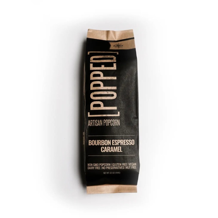 Home POPPED Artisan Popcorn Food | Bourbon Espresso Caramel Artisan Popcorn