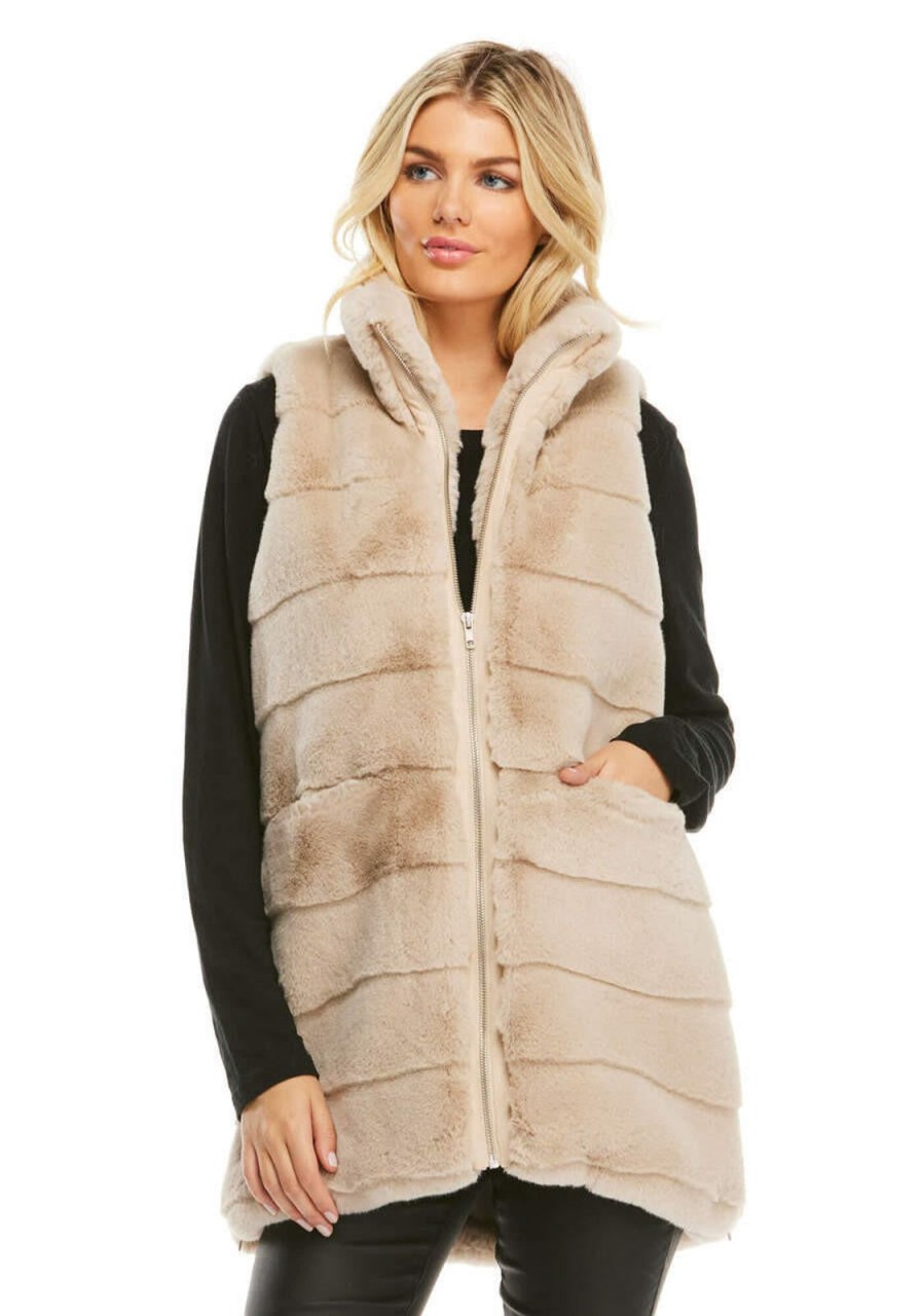 Women Fabulous Furs Sweaters & Jackets | Stone Weekender Zip Vest