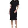 Women Donna Morgan Dresses | Puff Sleeve Midi Pencil Dress