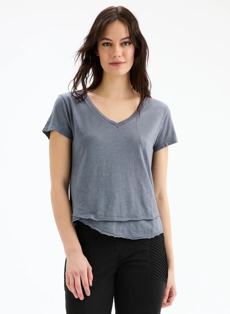 Women CHRLDR Tops | Ava V-Neck Layering Tee