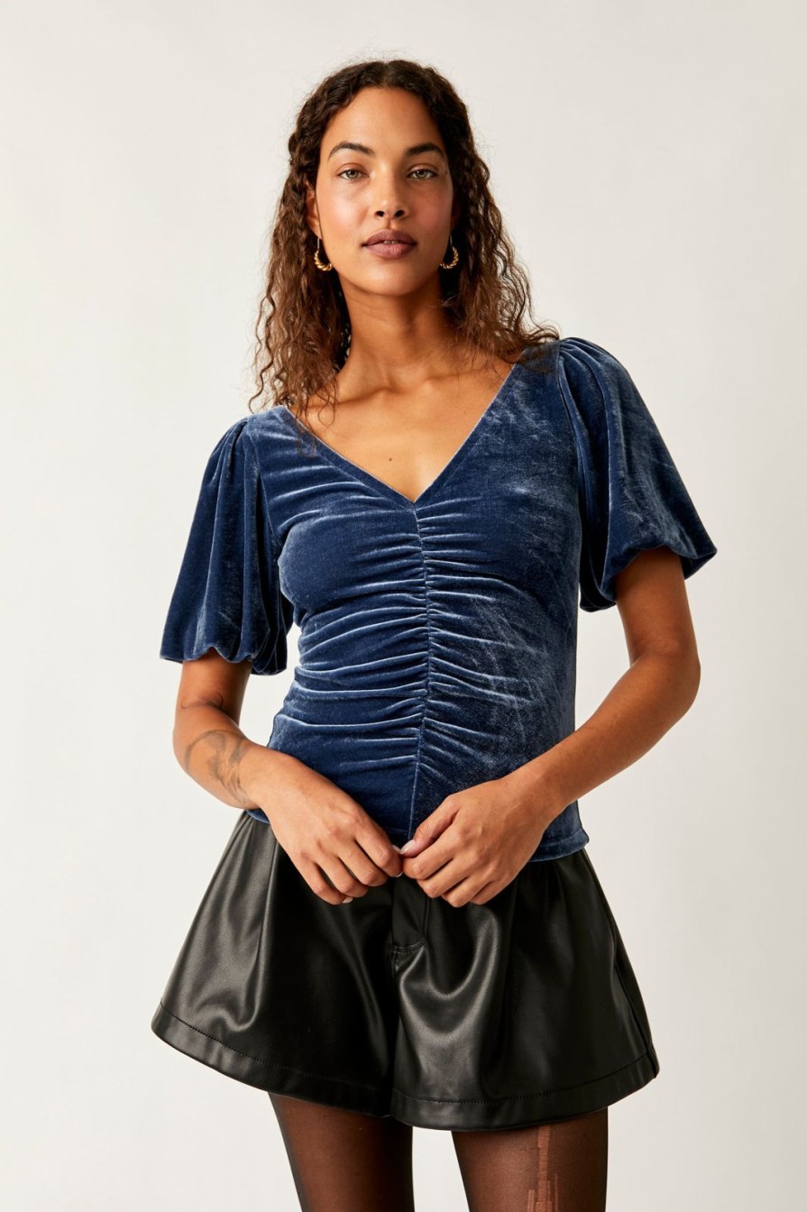 Women Free People Tops | Cupcake Velvet Top