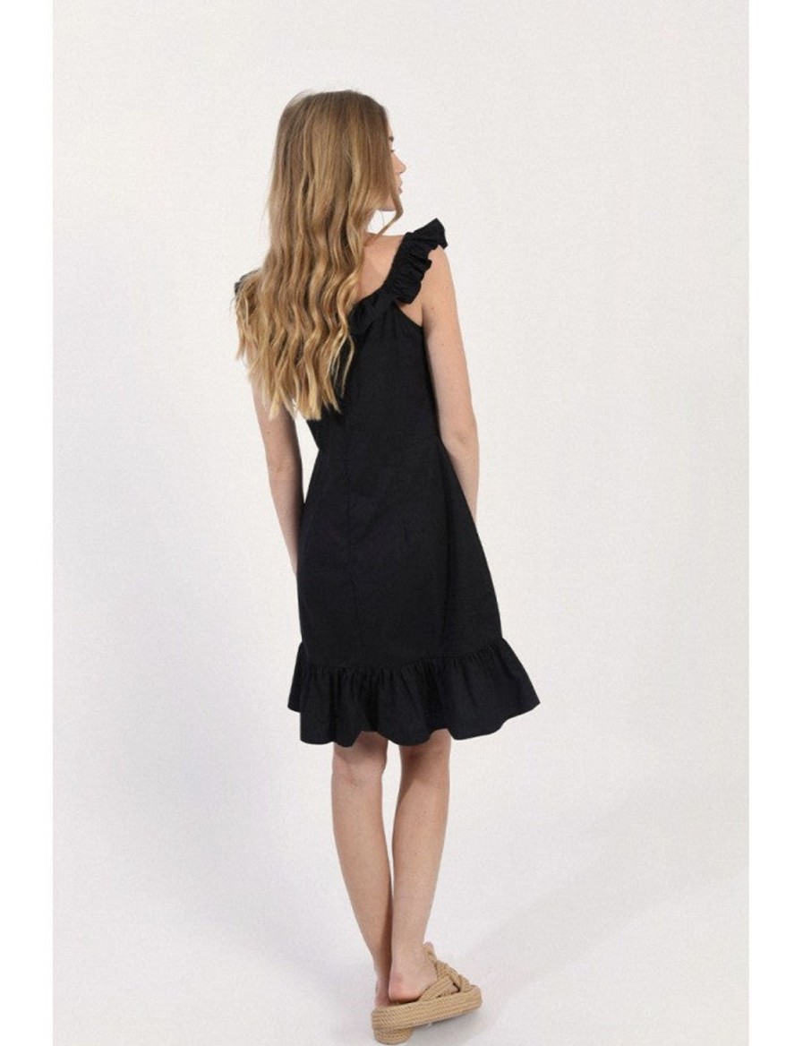 Women Molly Bracken Dresses | Sleeveless Front Ruffle Dress