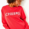 Women Lilly Pulitzer Tops | Ballad Cotton Cheers Sweatshirt