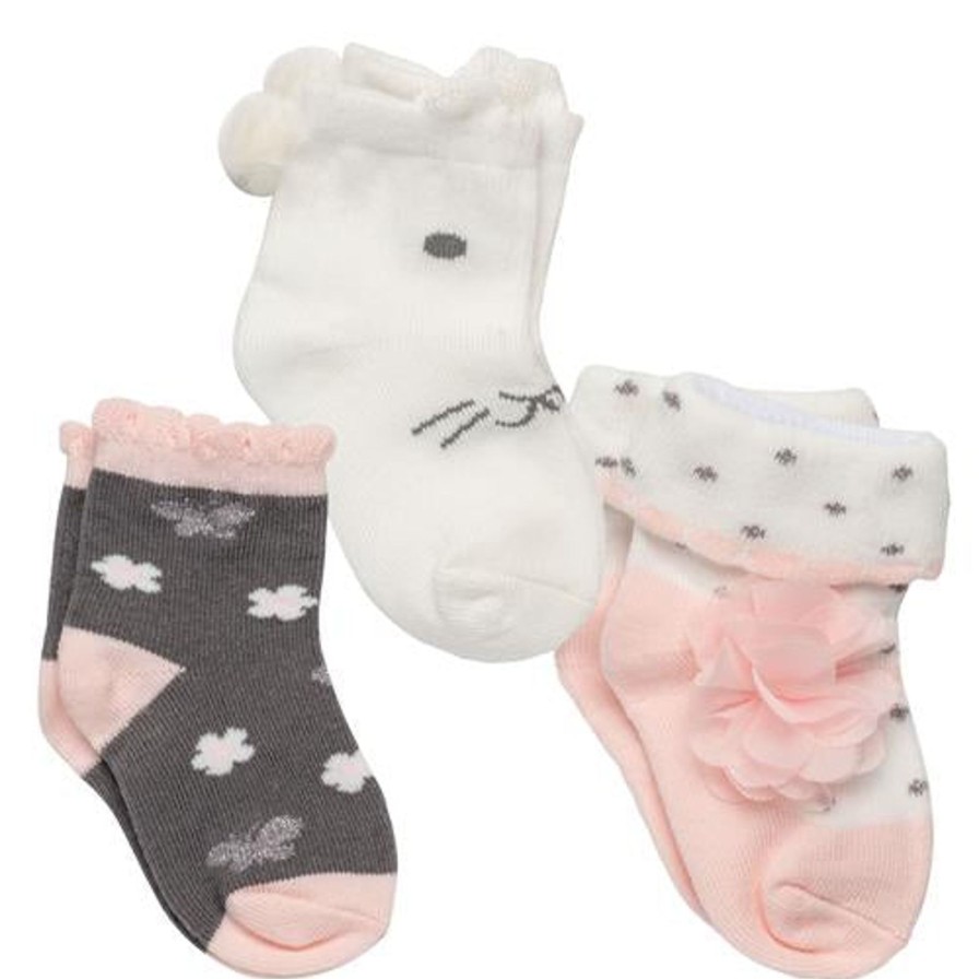 Littles Stephen Joseph | Boxed Sock Set-Bunny