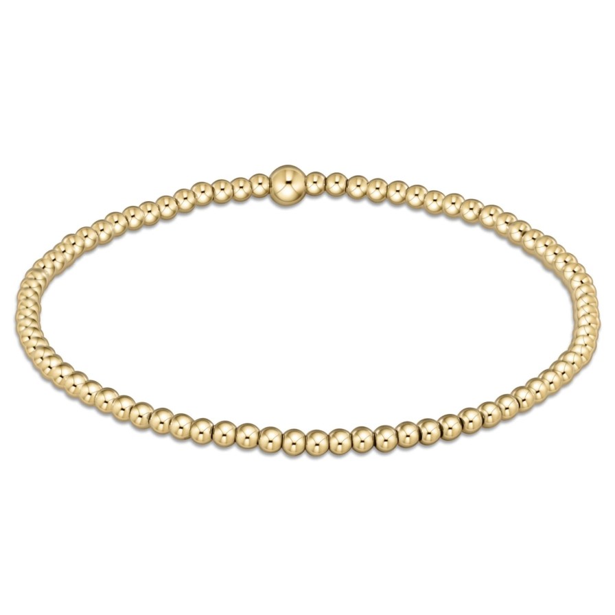 Women Enewton Bracelets | Classic Gold 2.5Mm Bead Bracelet