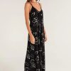 Women Z SUPPLY Jumpsuits | Summerland Abstract Floral Jumpsuit-Black