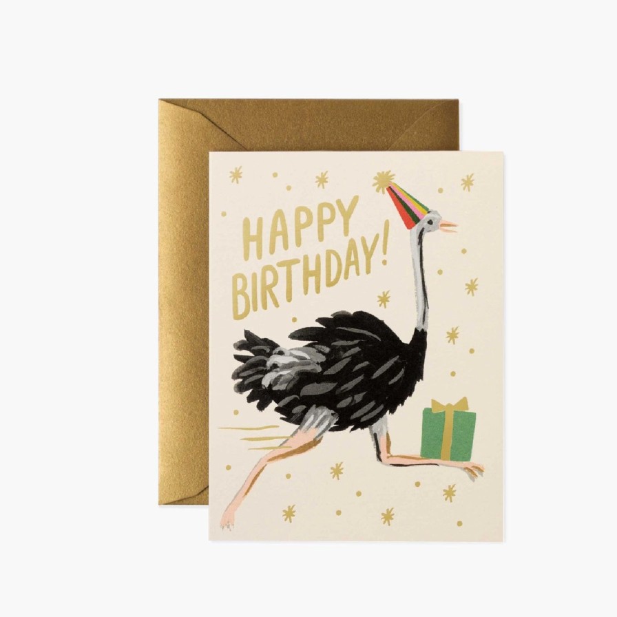 Seasonal Rifle Paper Co | Ostrich Birthday Card