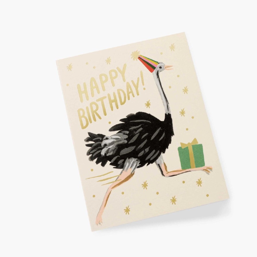 Seasonal Rifle Paper Co | Ostrich Birthday Card