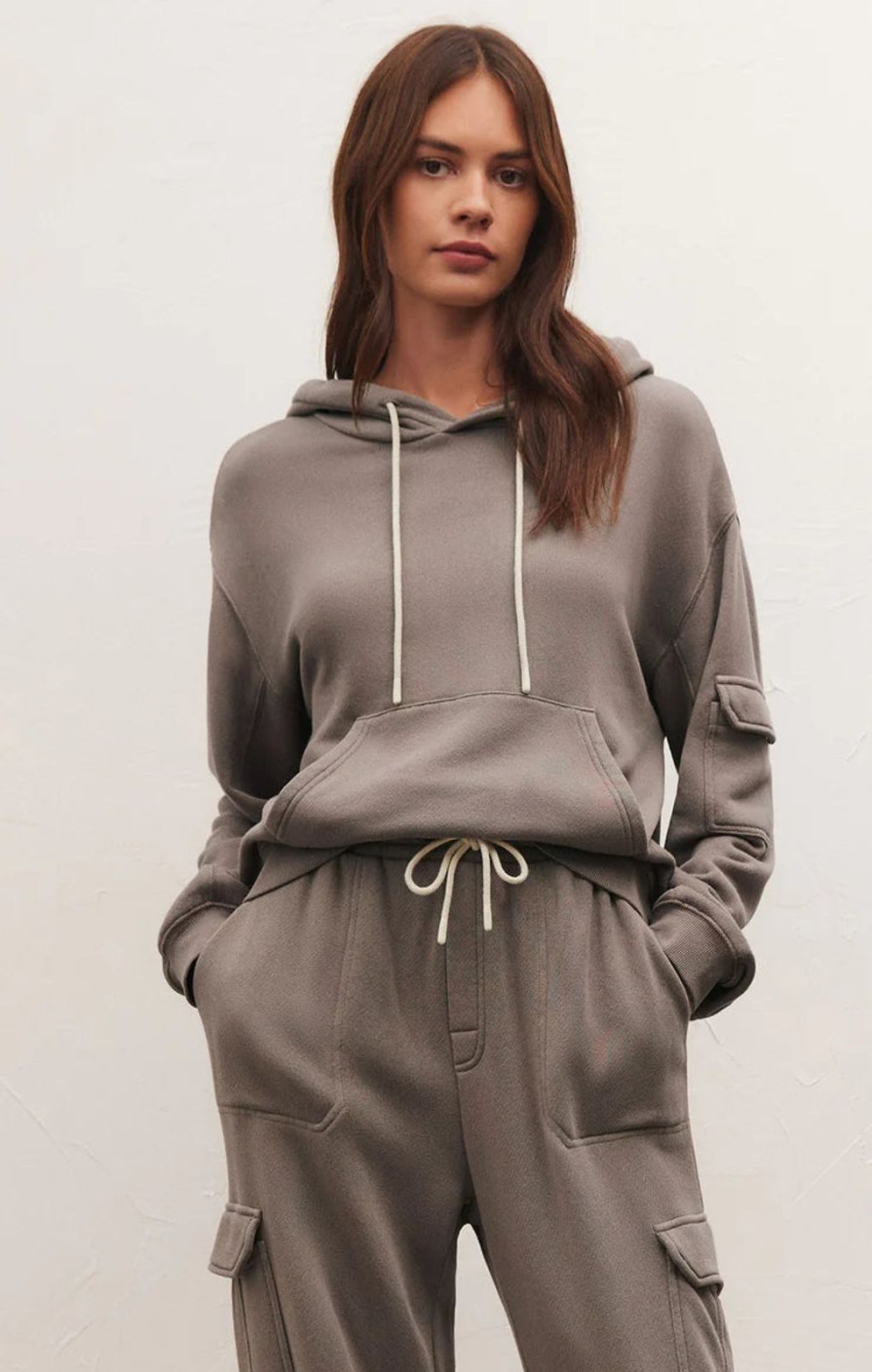 Women Zsupply Tops | Cargo Hoodie